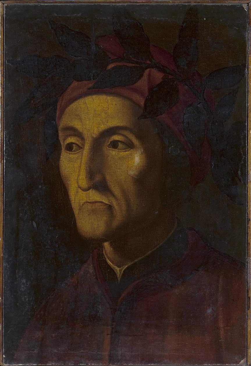 Retrato de Dante Alighieri 1265-1321, século XVI de Unbekannt
