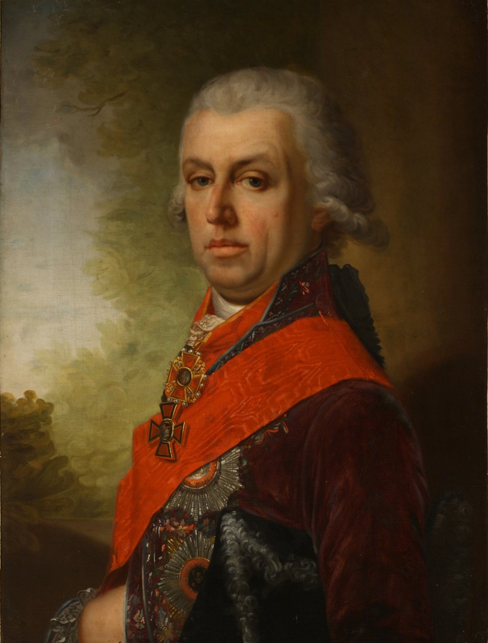 Retrato de Dmitri Prokofievich Troshchinsky 1754-1829, 1800 de Unbekannt