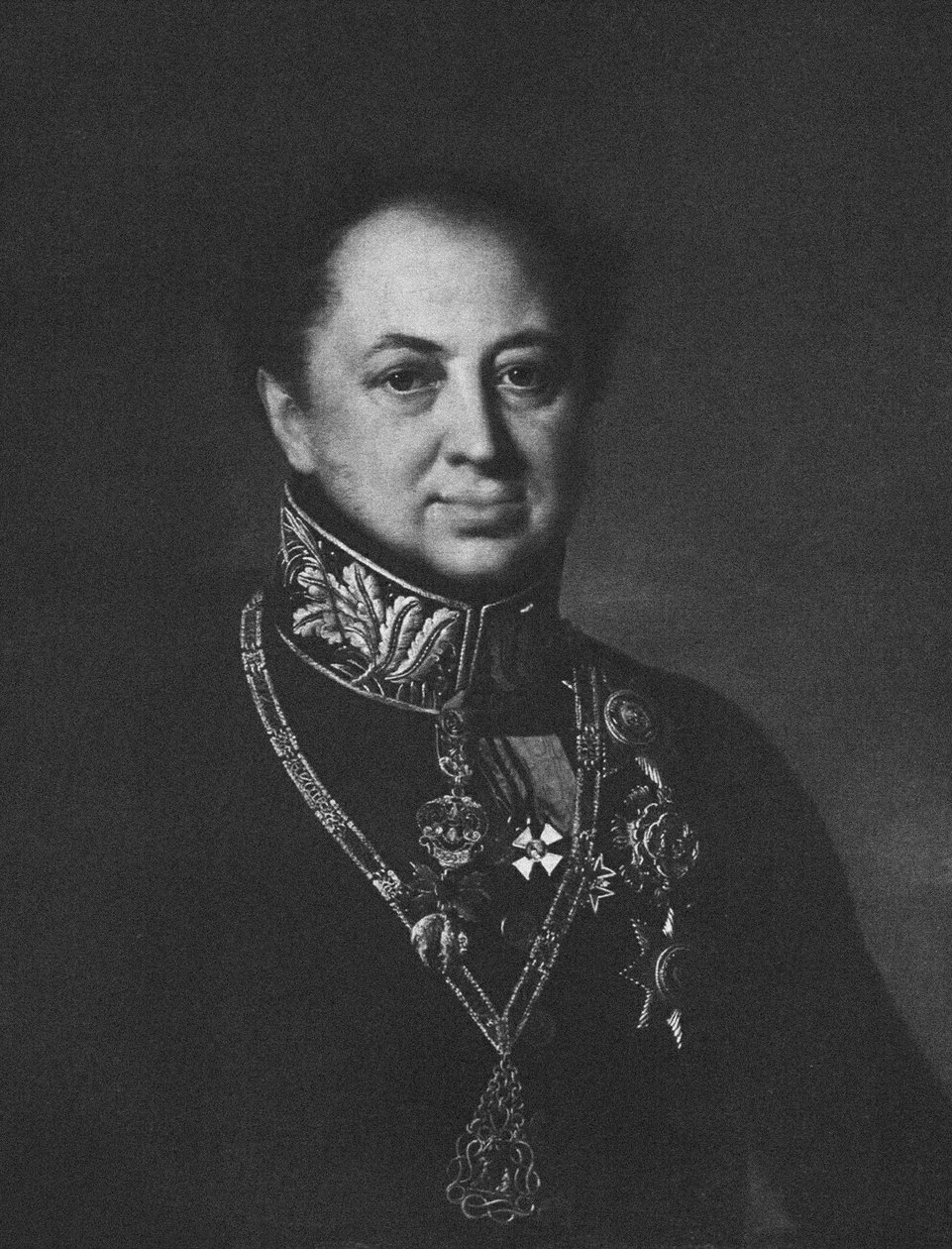 Retrato de Dmitry Pavlovich Tatischev 1767-1845, 1838 de Unbekannt