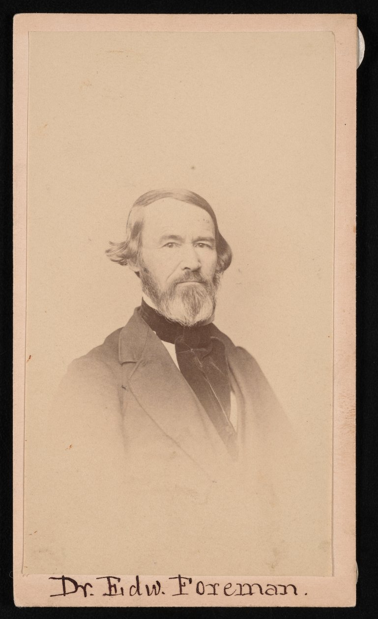 Retrato do Dr. Edward R. Foreman 1808-1885, Antes de 1876. de Unbekannt