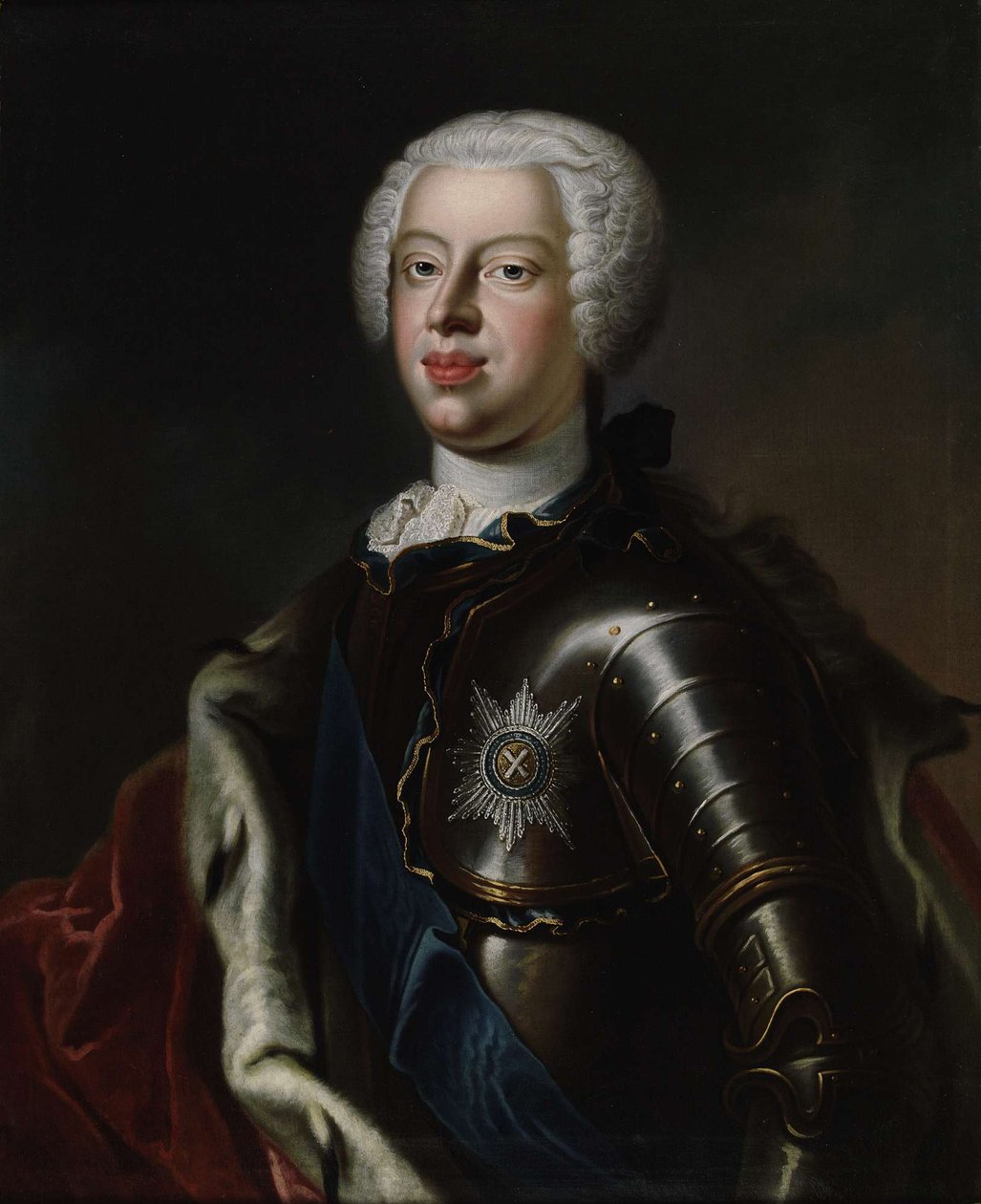 Retrato do duque Anthony Ulrich de Brunswick 1714-1774, c. 1740 de Unbekannt