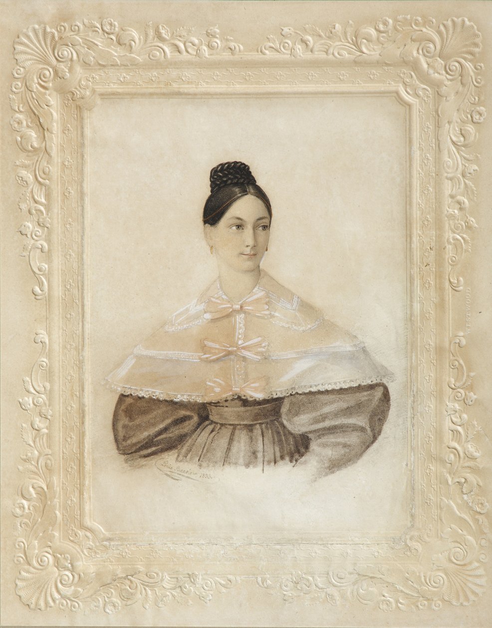 Retrato de Ekaterina Alexandrovna Sverbeeva, née Princesa Shcherbatova, 1833 de Unbekannt