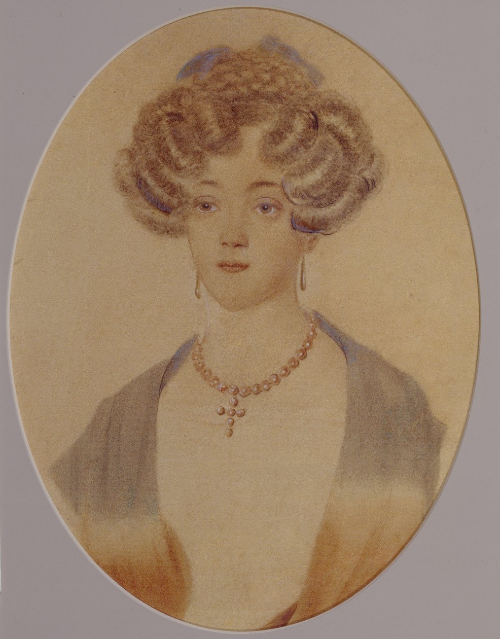 Retrato de Ekaterina Nikolayevna Goncharova 1809-1843, final dos anos 1820 e início da década de 1830 de Unbekannt