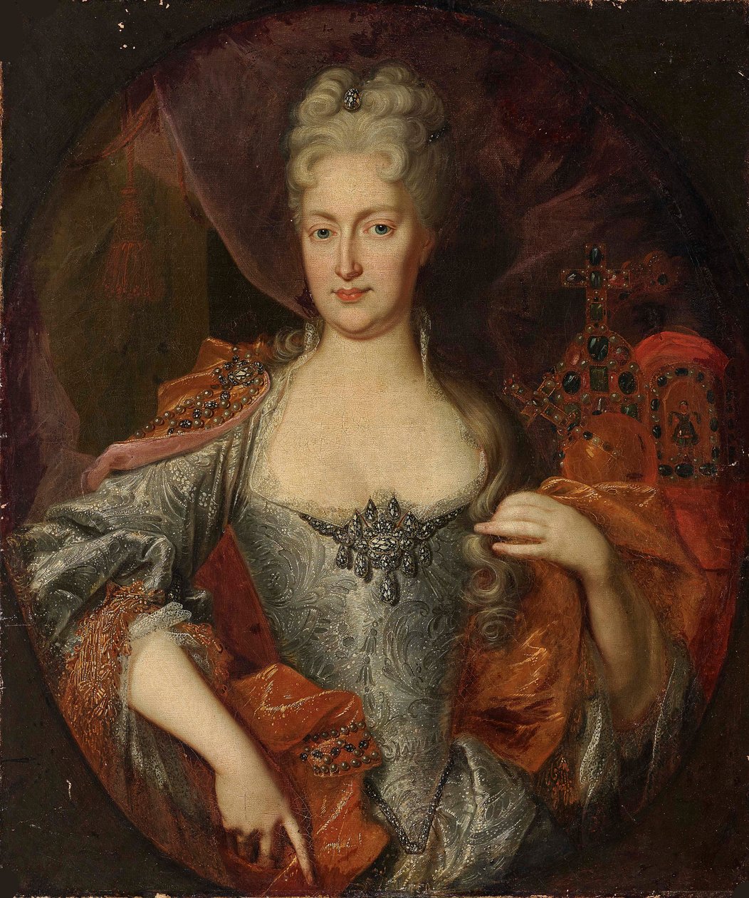 Retrato de Elisabeth Christine de Brunswick-Wolfenbüttel 1691-1750, Santa Romana..., ca 1720. de Unbekannt