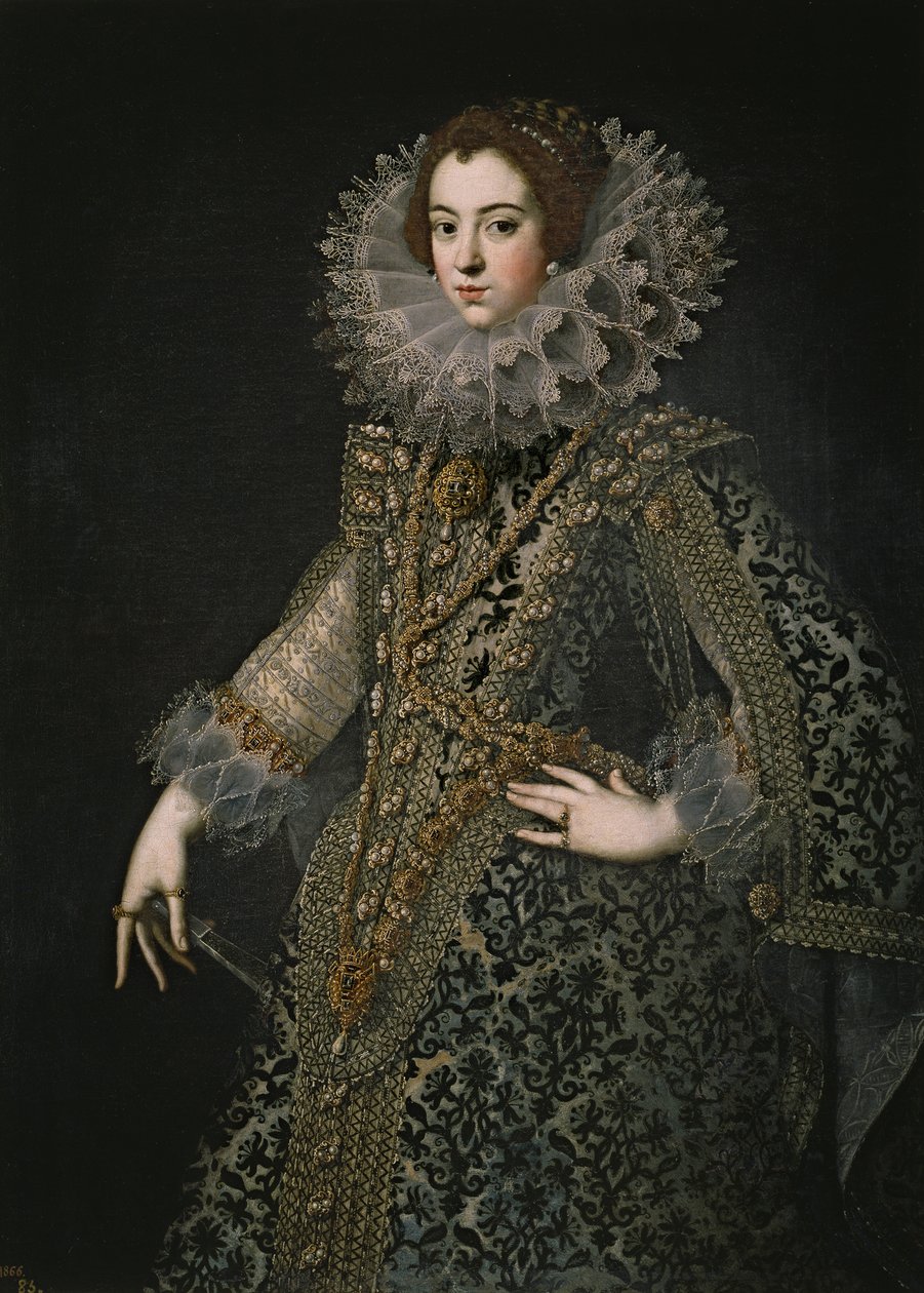 Retrato de Isabel da França 1602-1644, rainha consorte da Espanha, c. 1620 de Unbekannt