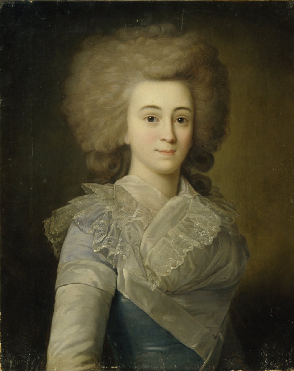 Retrato de Elisaveta Alexandrovna Stroganova 1745-1831, 1770s de Unbekannt