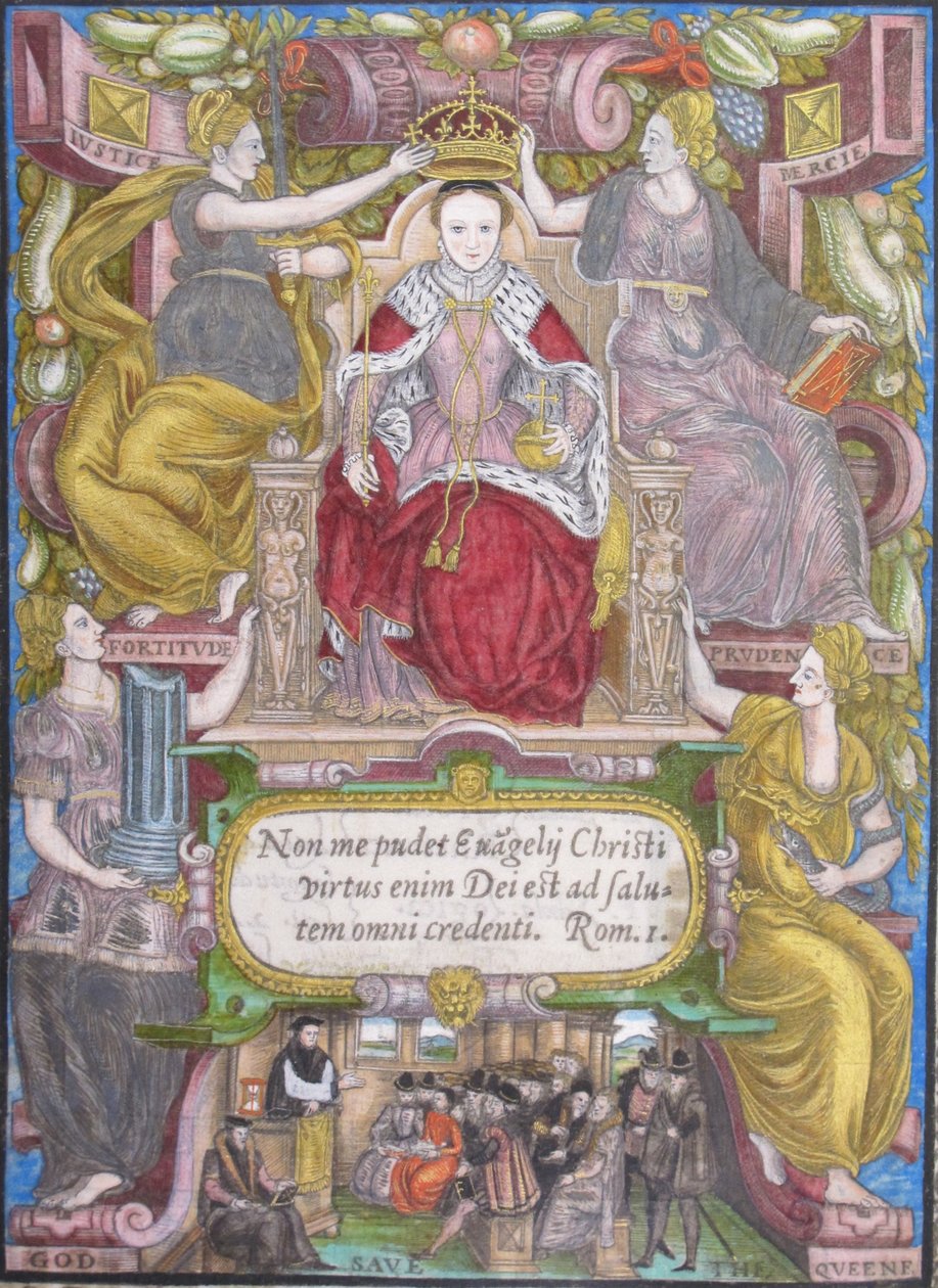 Retrato de Elizabeth I da Inglaterra com coroa, 1572 de Unbekannt