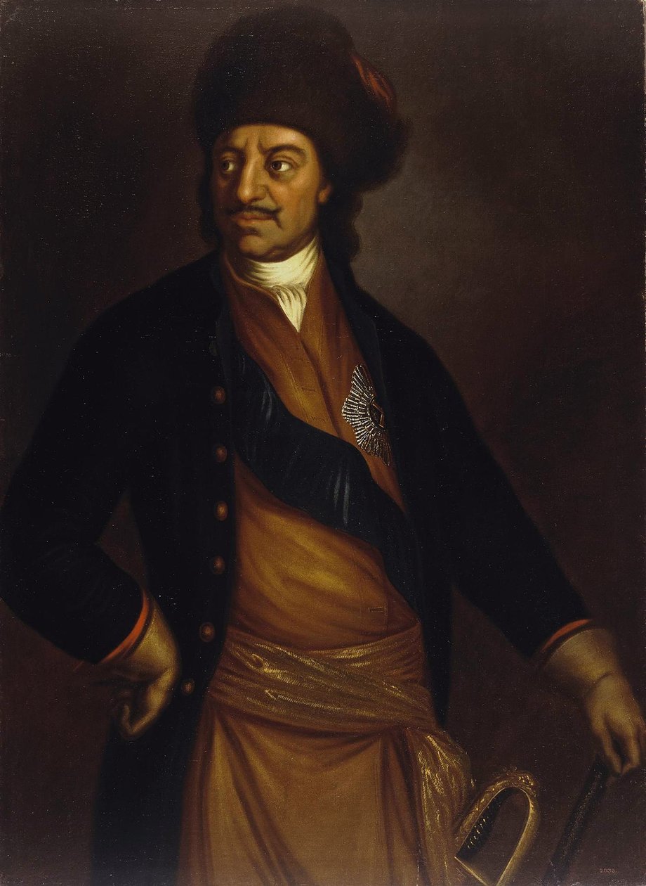 Retrato do imperador Pedro I, o Grande 1672-1725, primeiro terço do século XVIII de Unbekannt