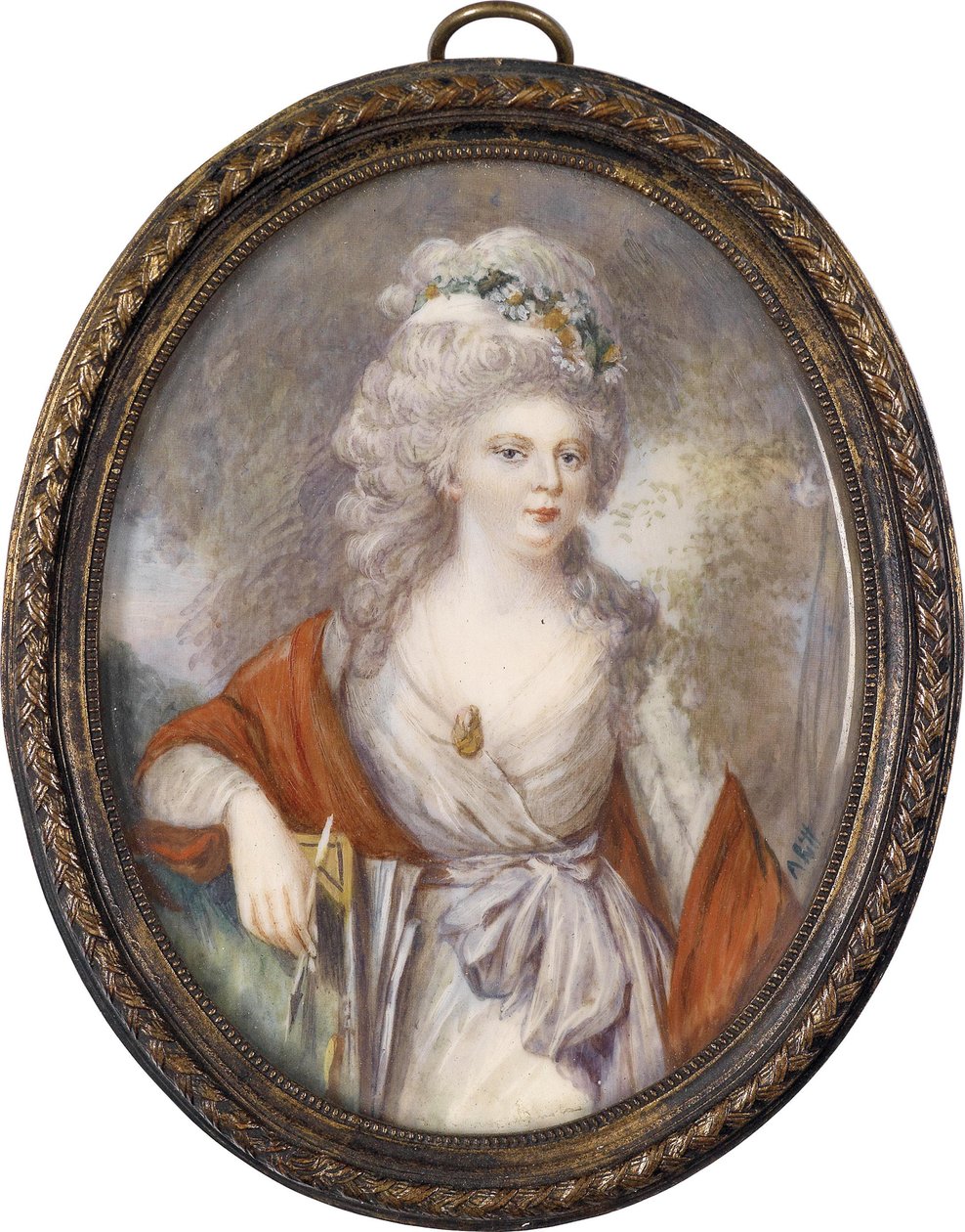 Retrato da imperatriz Maria Feodorovna Sophie Dorothea de Württemberg 1759-1828, início do século XIX. de Unbekannt