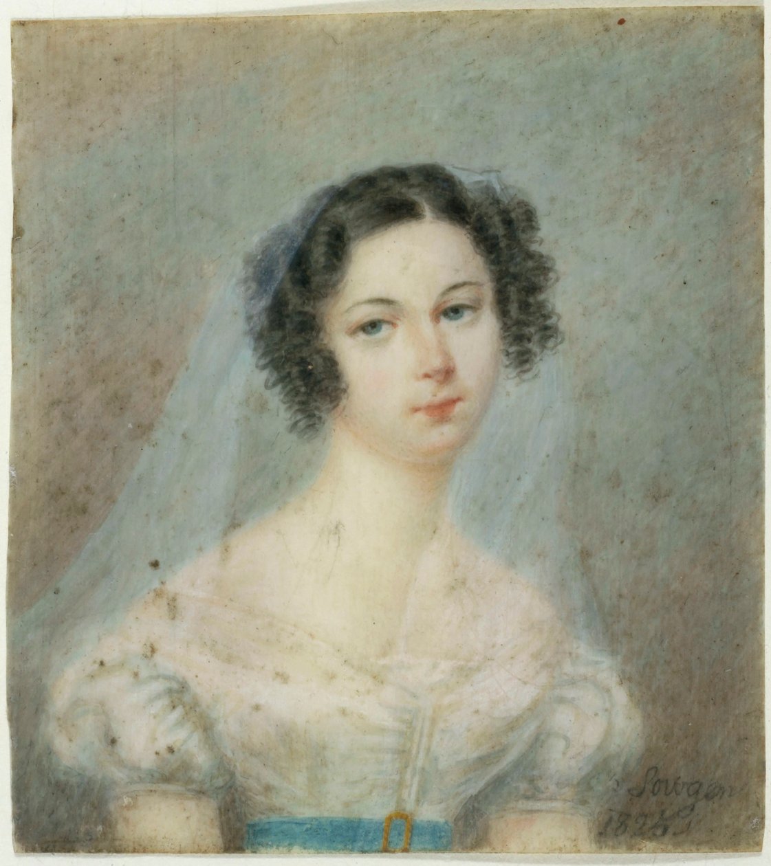 Retrato de Ewelina Hanska, née Rzewuska 1801-1882, década de 1820. de Unbekannt