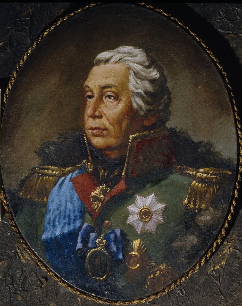 Retrato do marechal de campo príncipe Mikhail Kutuzov 1745-1813 de Unbekannt