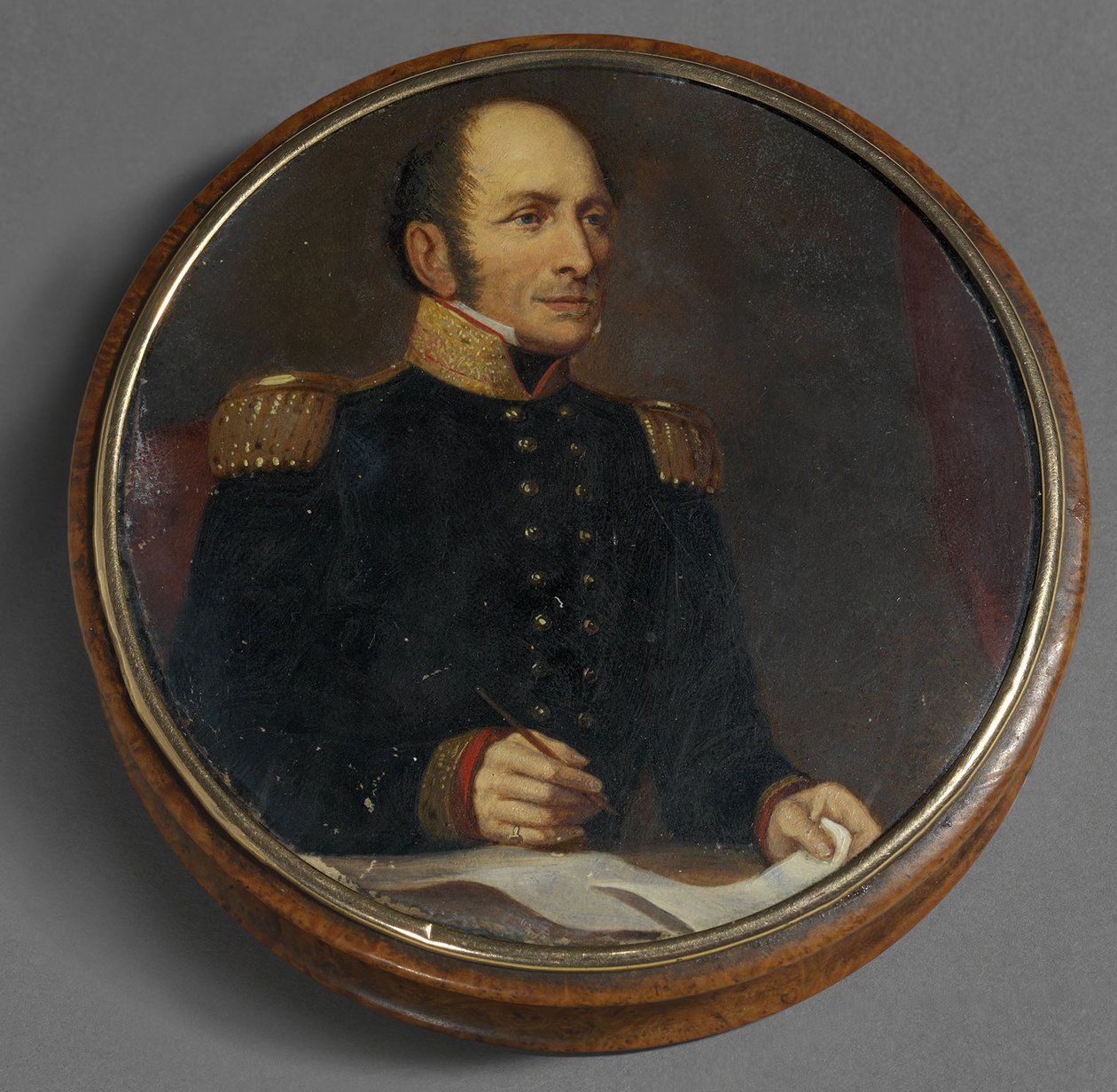 Retrato do marechal de campo Conde Mikhail Barklay-de-Tolli 1761-1818, primeiro trimestre do século XIX. de Unbekannt