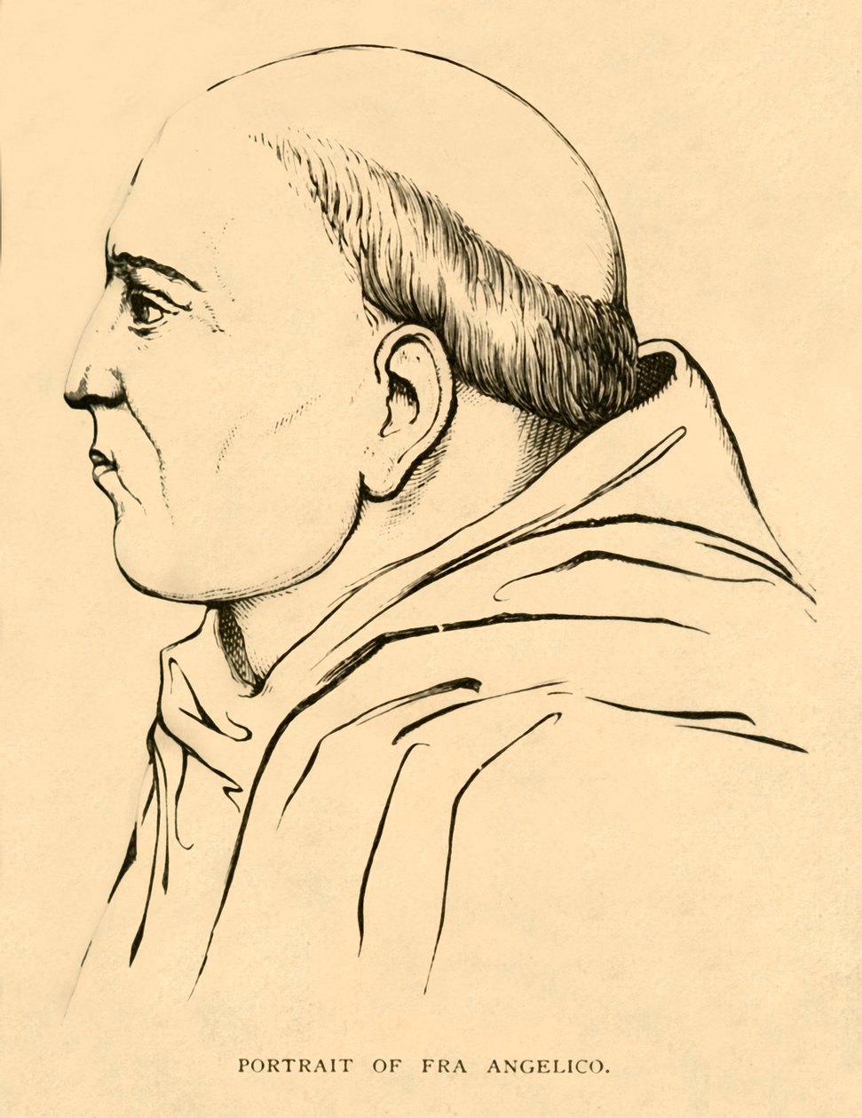 Retrato de Fra Angelico, 1881. de Unbekannt