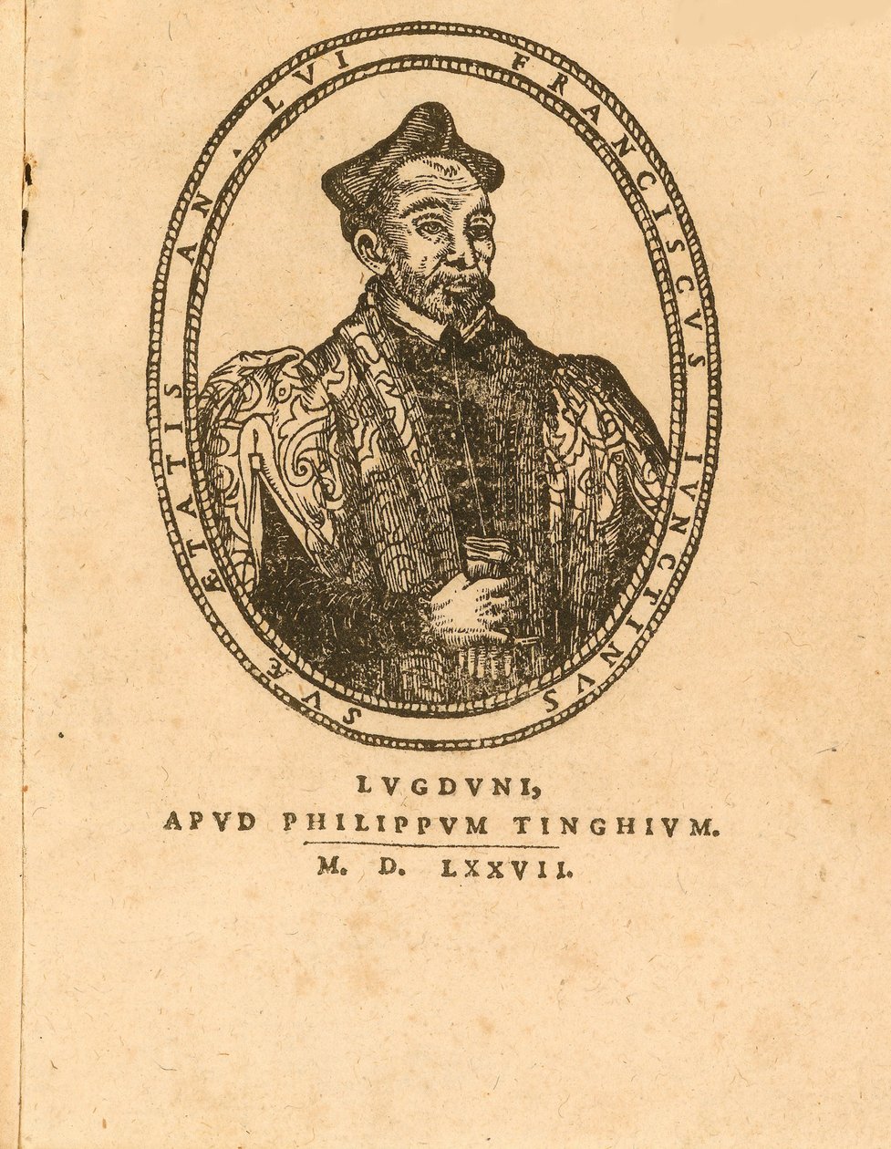 Retrato de Francesco Giuntini 1523-1590, 1577. de Unbekannt