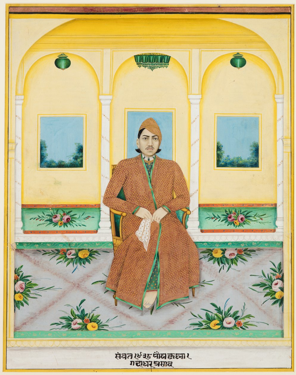 Ganadhar Prasad do retrato, 1881. de Unbekannt