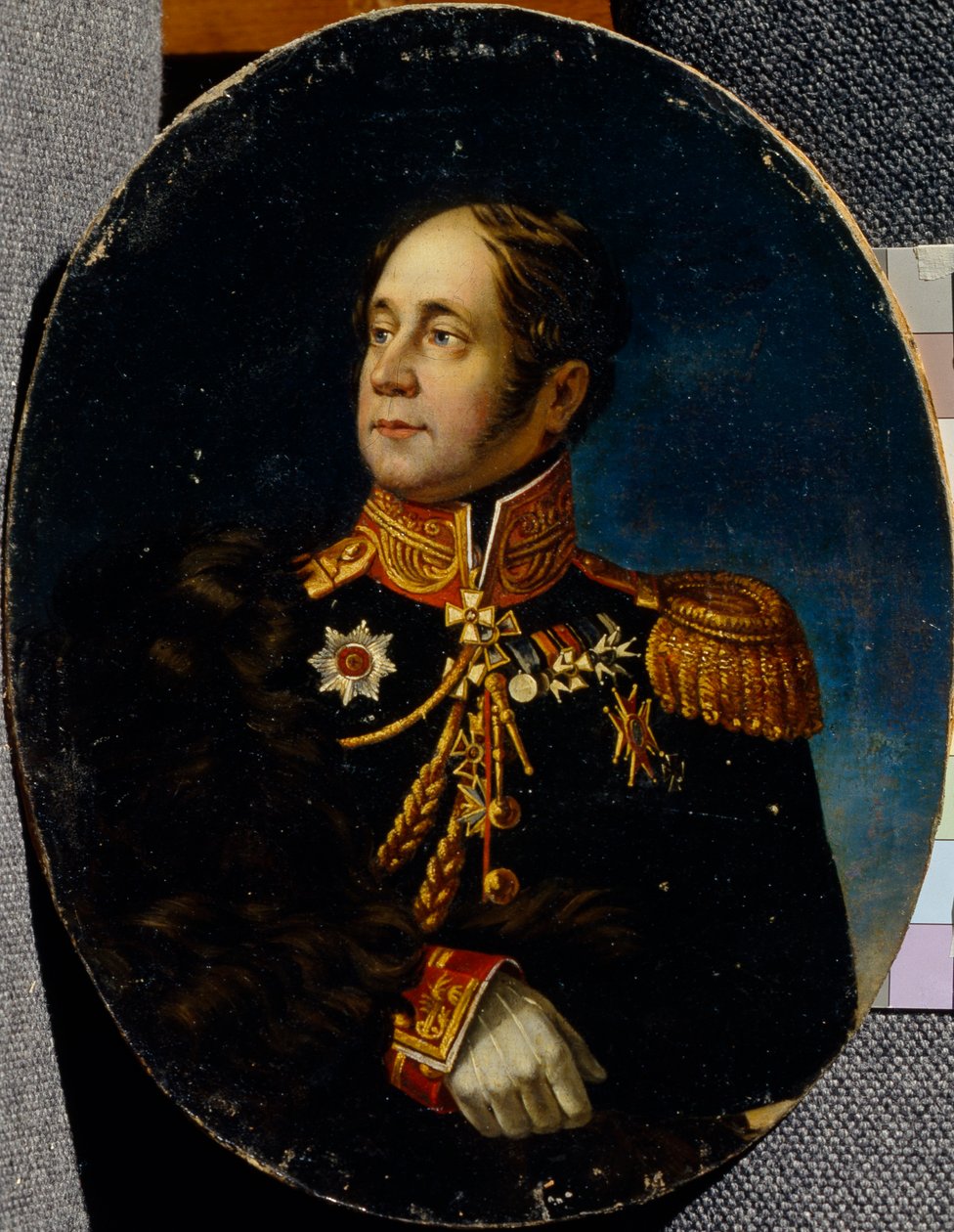 Retrato do general Nikolai Martemyanovich Sipyagin 1785-1828 de Unbekannt