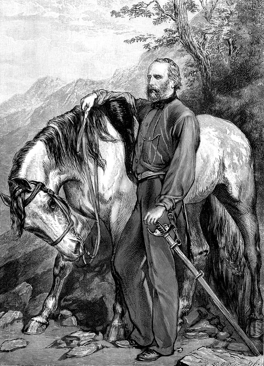 Retrato de Giuseppe Garibaldi 1807-1882, 1861 de Unbekannt