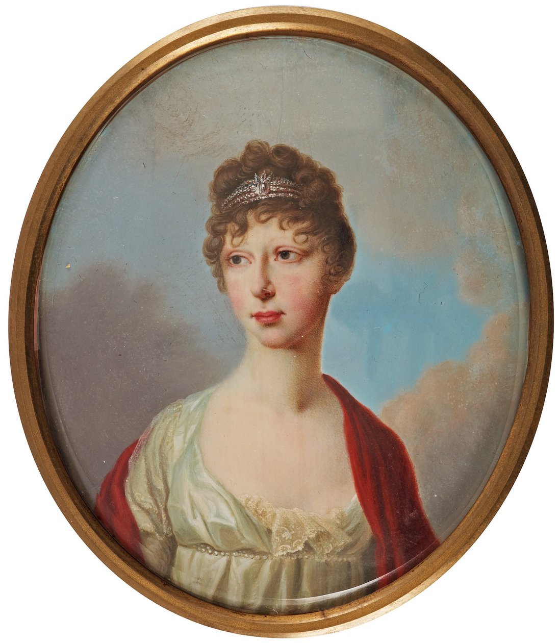 Retrato da Grã-duquesa Maria Pavlovna da Rússia 17861859, 1800 de Unbekannt