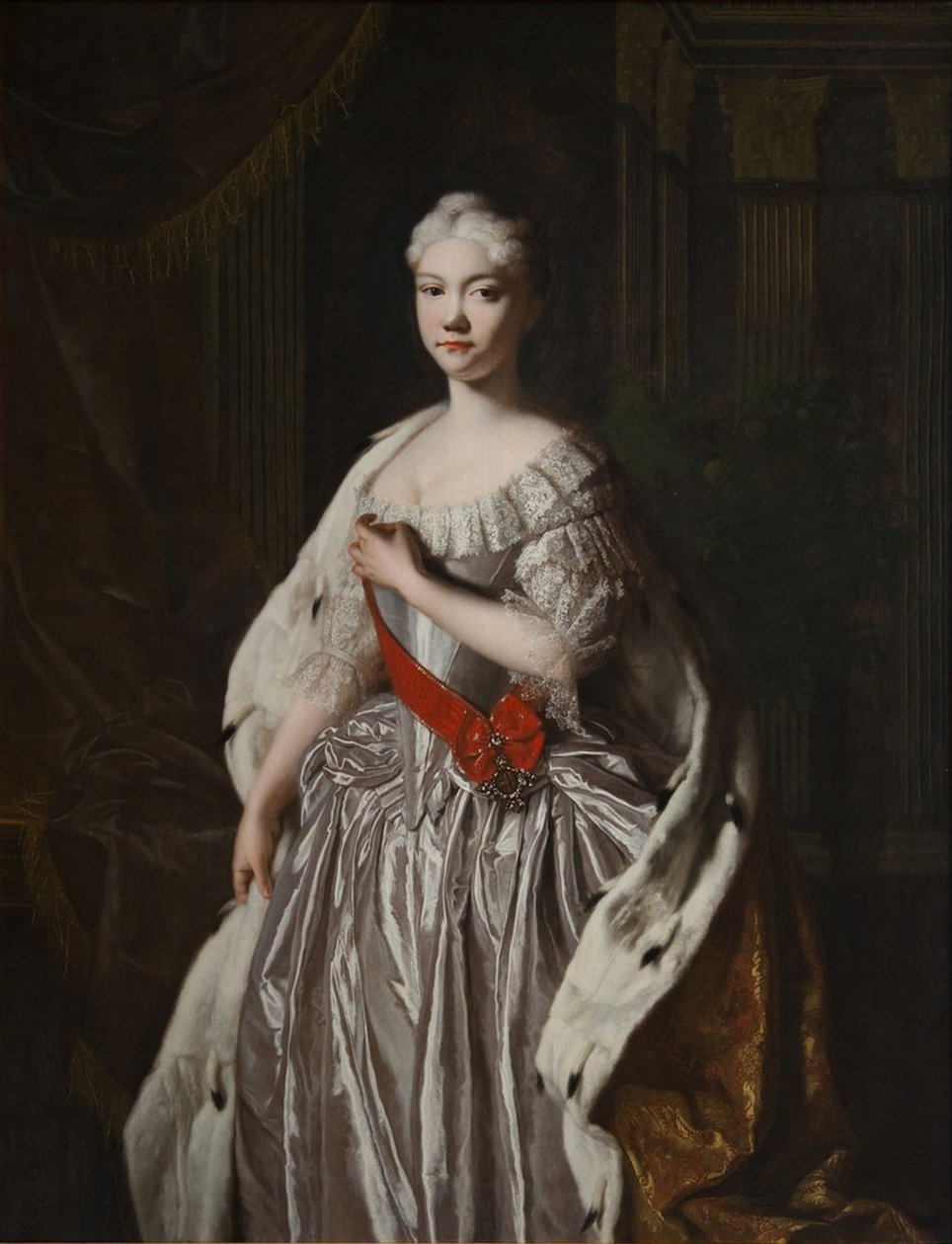 Retrato da Grã-duquesa Natalya Alexeyevna da Rússia 17141728, final da década de 1720 de Unbekannt