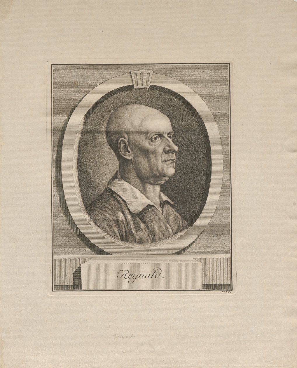 Retrato de Guillaume Thomas Raynal 1713-1796, 1780. de Unbekannt