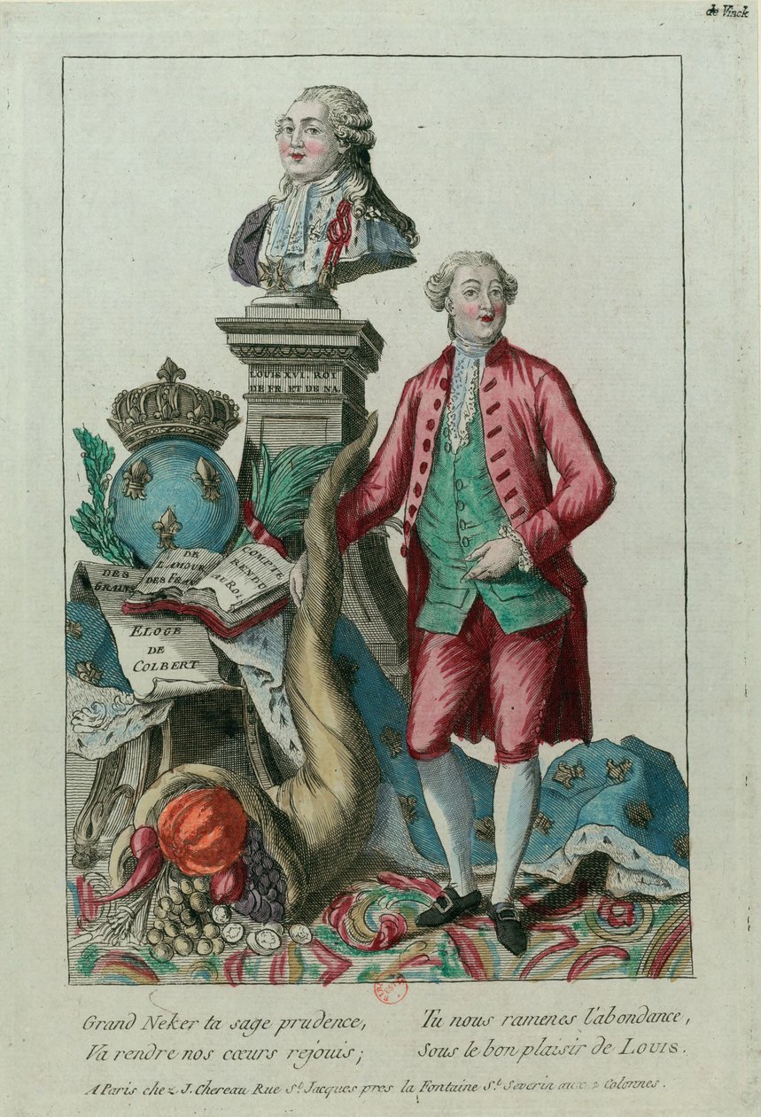 Retrato de Jacques Necker 1732-1804, 1781. de Unbekannt