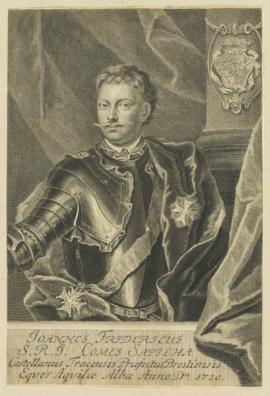 Retrato de Jan Fryderyk Sapieha 1680-1751, 1730. de Unbekannt