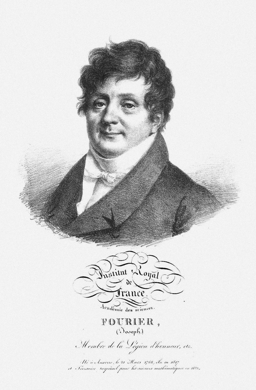 Retrato de Jean Baptiste Joseph Fourier 1768-1830 de Unbekannt