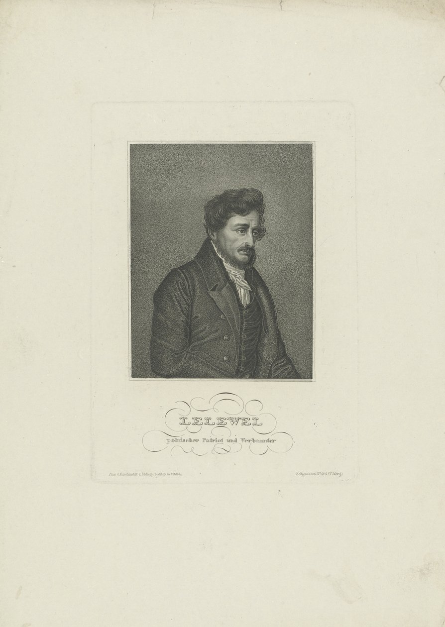Retrato de Joachim Lelewel 1786-1861, década de 1830. de Unbekannt