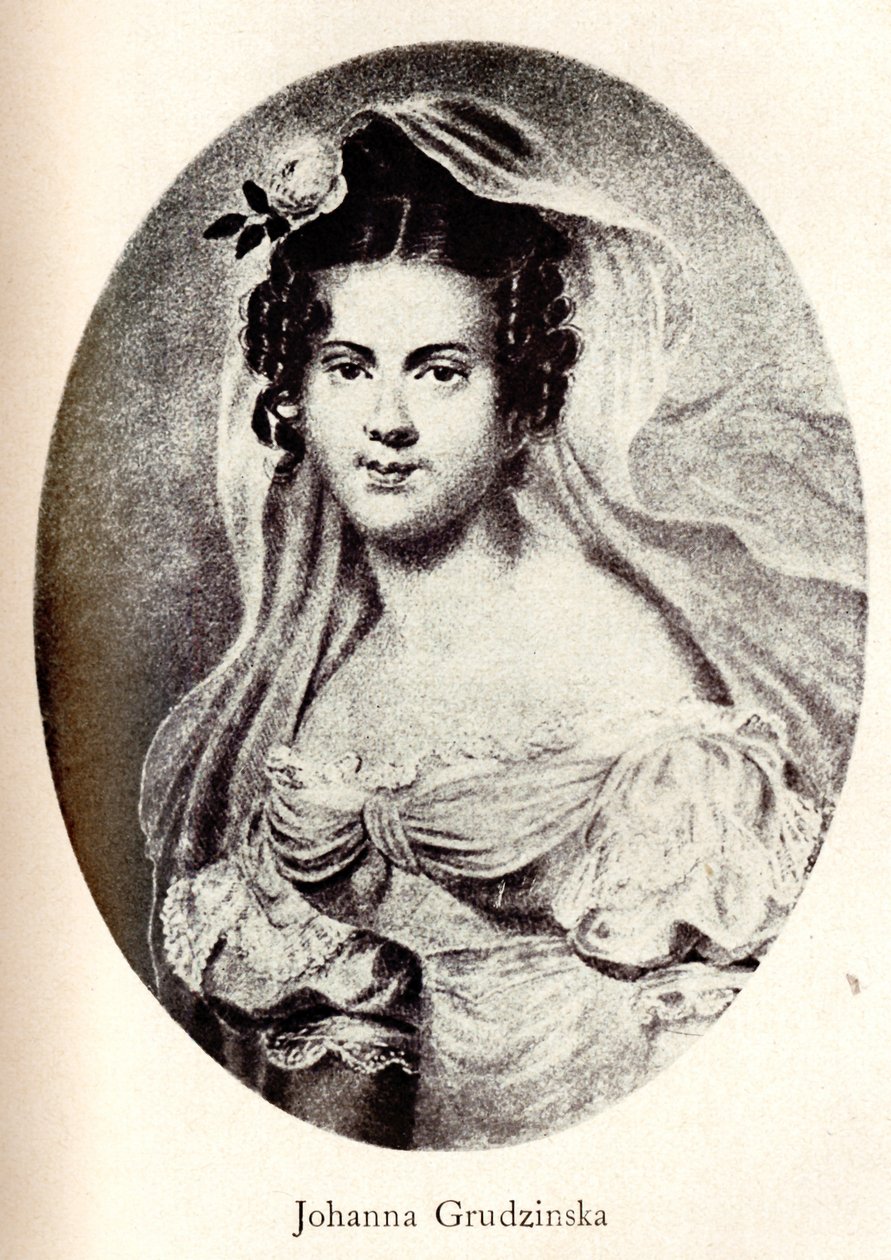 Retrato de Joanna Grudzinska, início do século XIX. de Unbekannt