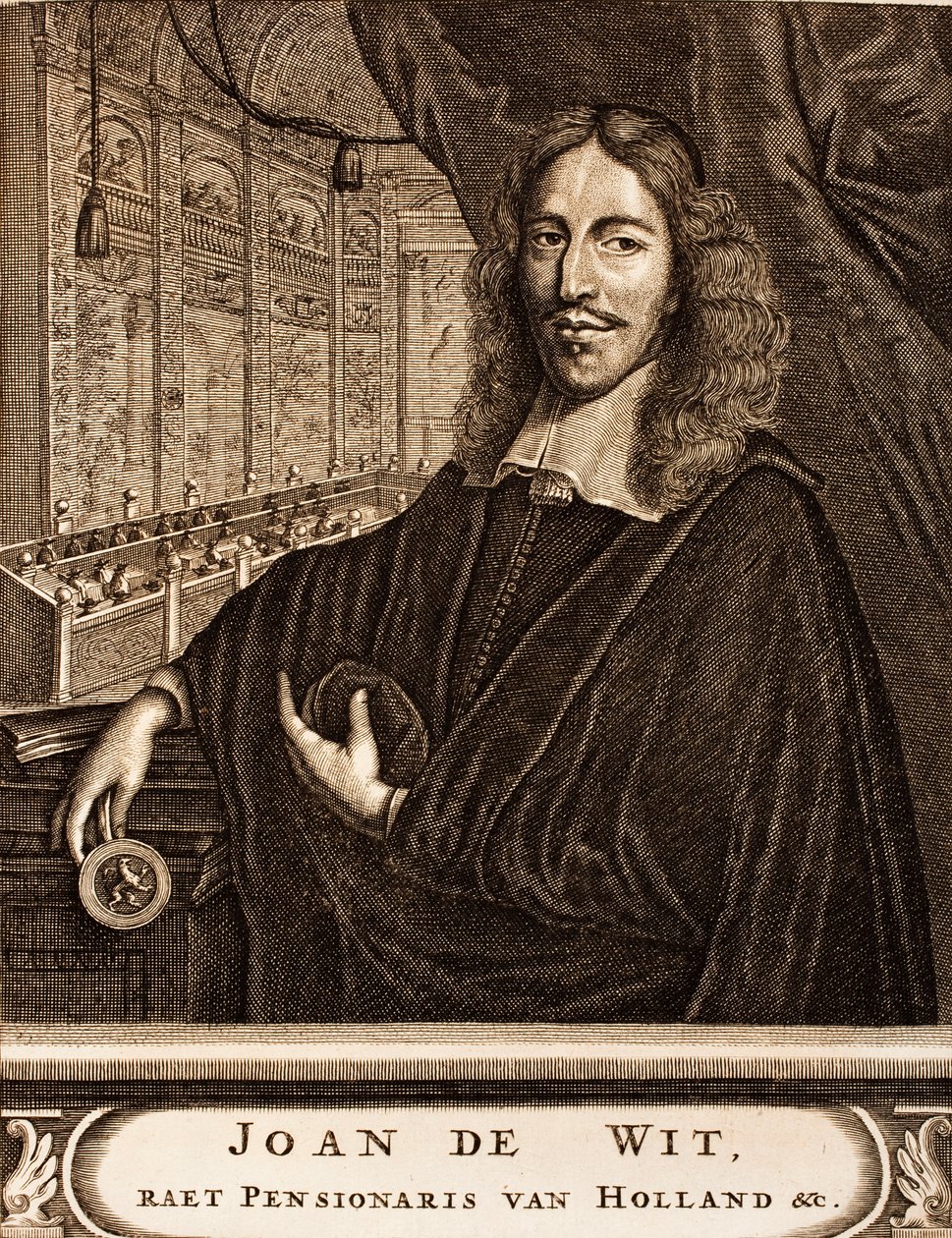 Retrato de Johan de Witt 1625-1672 De: Cena da Guerra, 1675. de Unbekannt