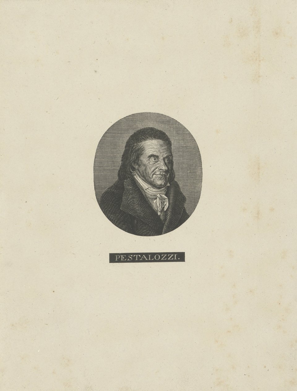Retrato de Johann Heinrich Pestalozzi 1746-1827, c. 1830 de Unbekannt