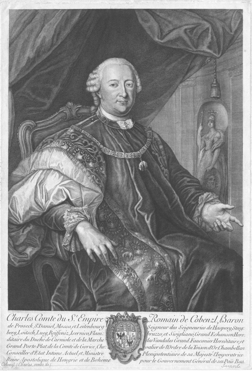 Retrato de Johann Karl Philip Count von Cobenzl 1712-1770. de Unbekannt