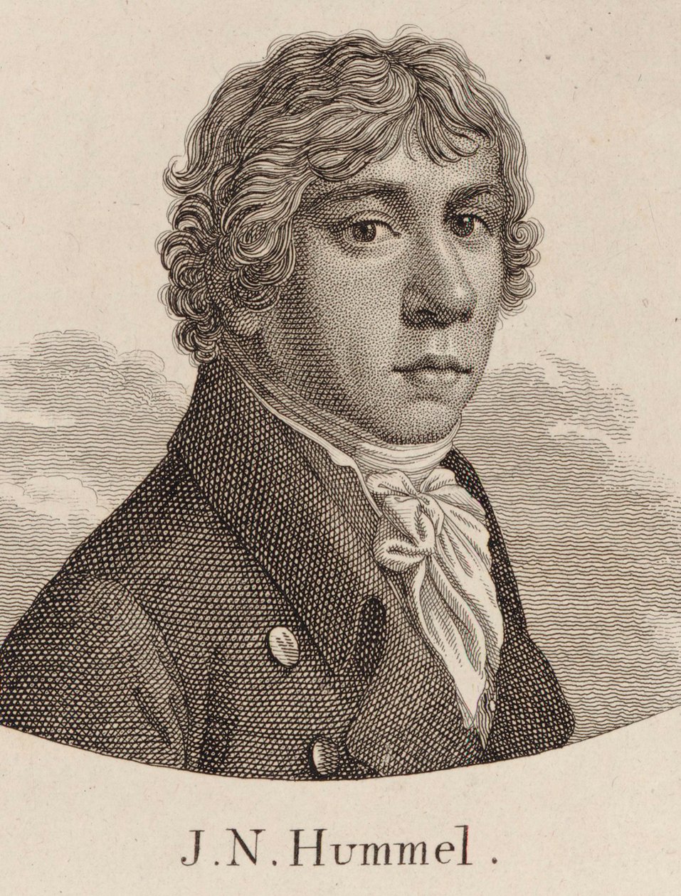 Retrato de Johann Nepomuk Hummel 1778-1837. de Unbekannt