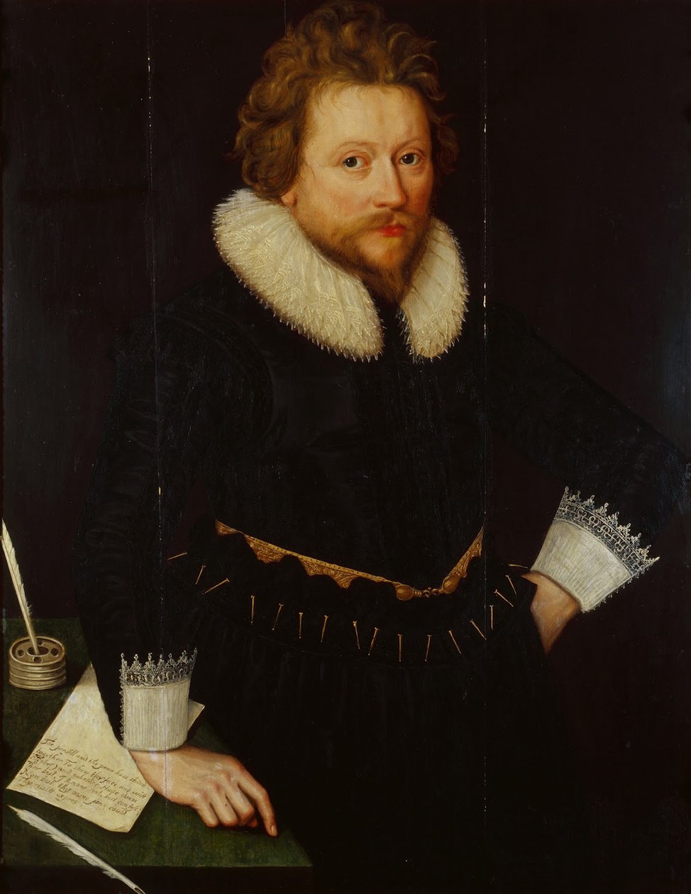 Retrato de John Fletcher 1579-1625, c. 1620 de Unbekannt