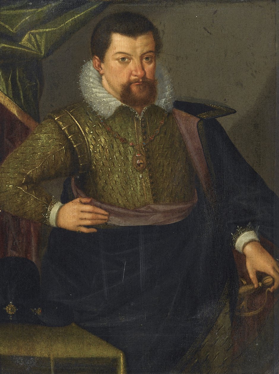 Retrato de John George I 1585-1656, Eleitor da Saxônia, 1611 de Unbekannt