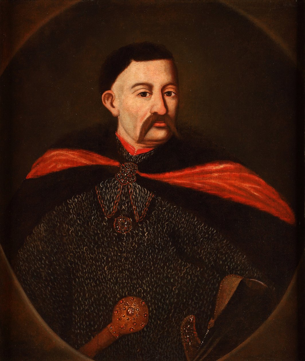 Retrato de João III Sobieski 1629-1696, rei da Polônia e grão-duque da Lituânia, 1720 de Unbekannt