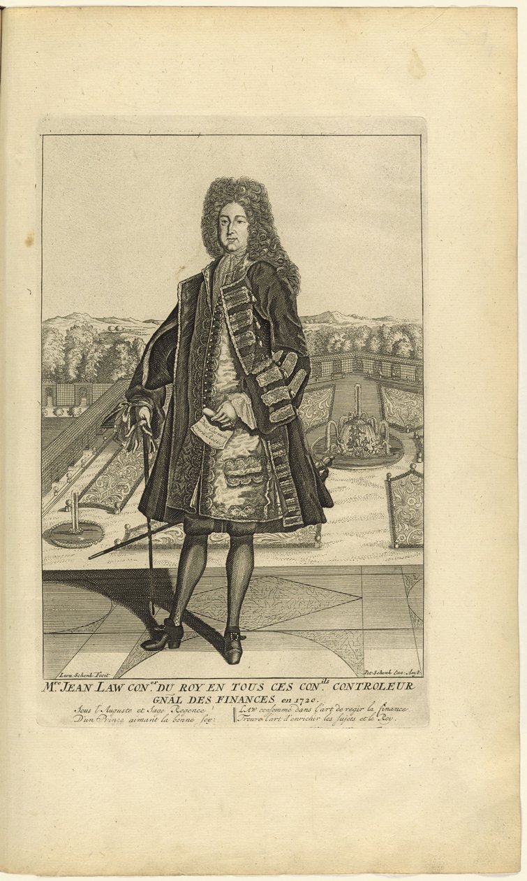 Retrato de John Law 1671-1729, 1720. de Unbekannt