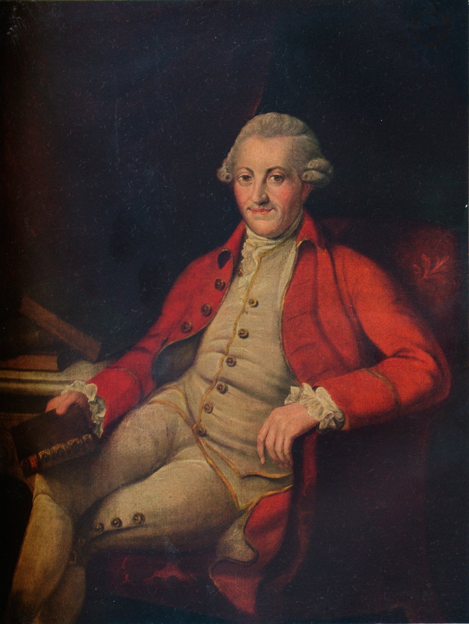 Retrato de John Zoffany, século XVIII, 1917 de Unbekannt