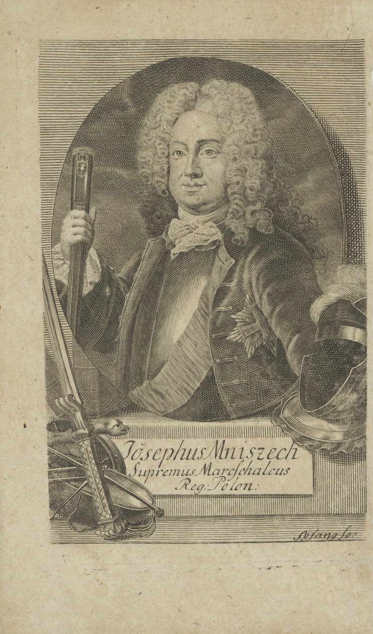 Retrato de Jozef Wandalin Mniszech 1670-1747, antes de 1734. de Unbekannt