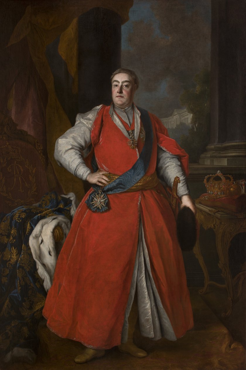 Retrato do rei Augusto III em traje polonês, ca 1737 de Unbekannt