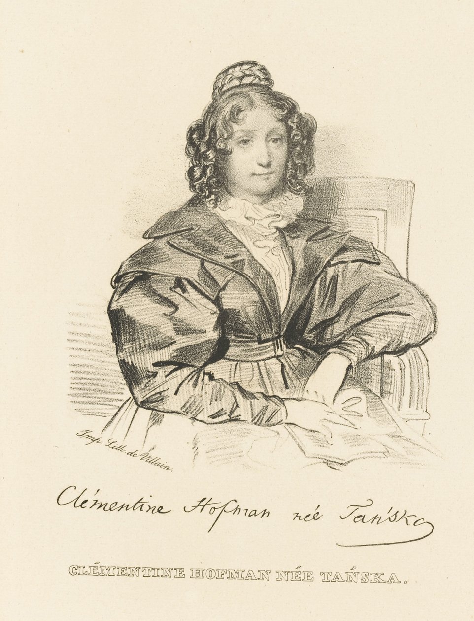 Retrato de Klementyna Hoffmanowa 1798-1845, C. 1840. de Unbekannt