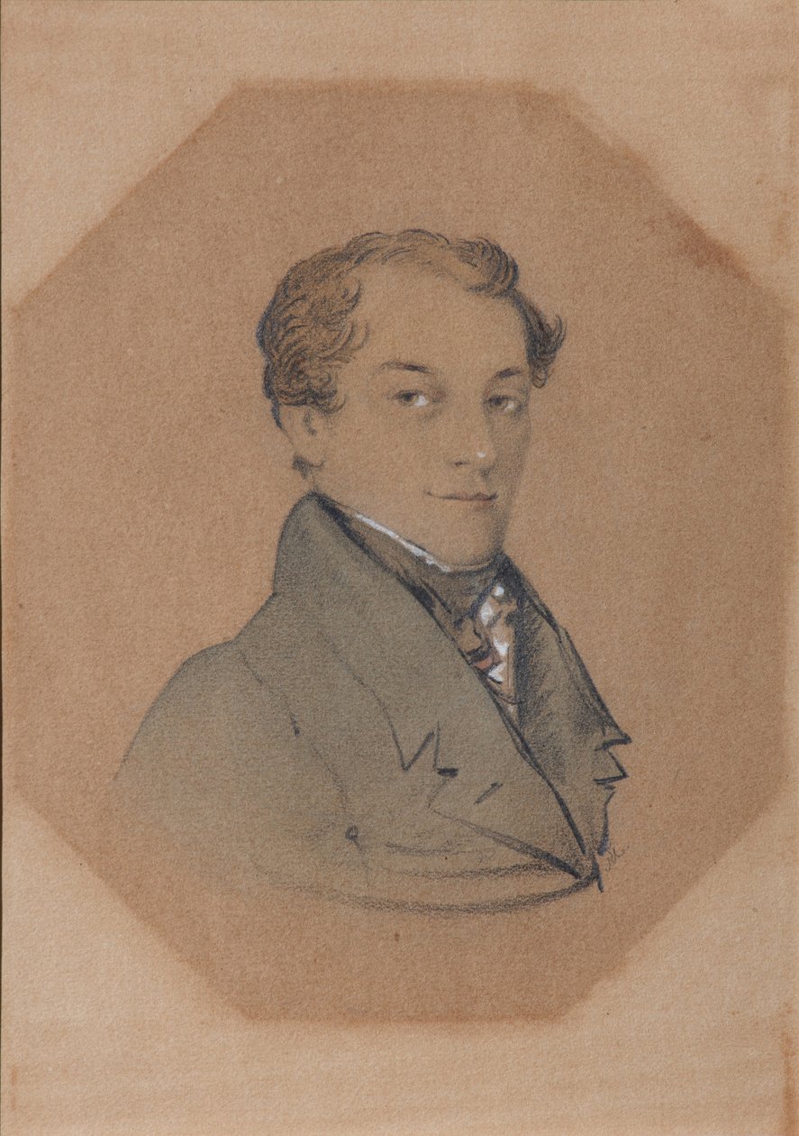 Retrato de Kondraty Fyodorovich Ryleyev 1795-1826, primeiro quarto do século XIX de Unbekannt
