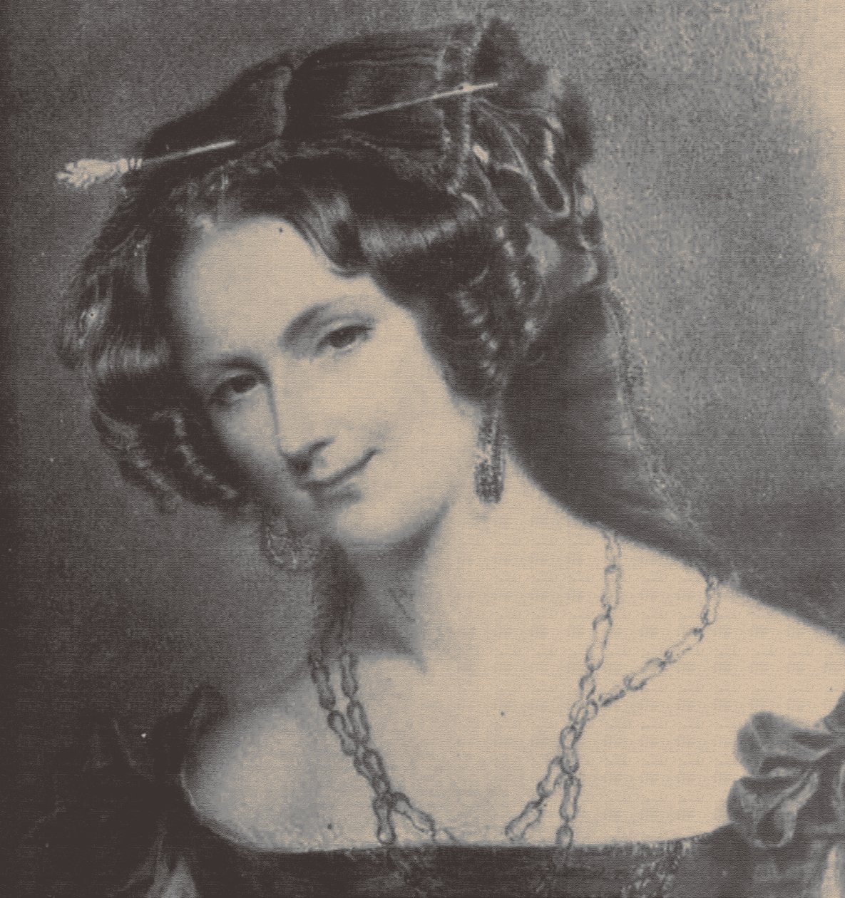 Retrato de Lady Catherine Caroline Montagu 1808-1834, esposa do conde Alexandre Joseph Colonna-Walewski, década de 1830 de Unbekannt