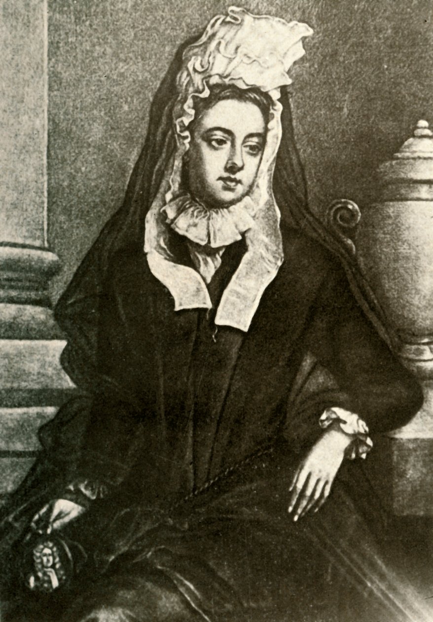 Retrato de Lady Fenwick, mostrando viúvas de luto, 1695, 1937. de Unbekannt