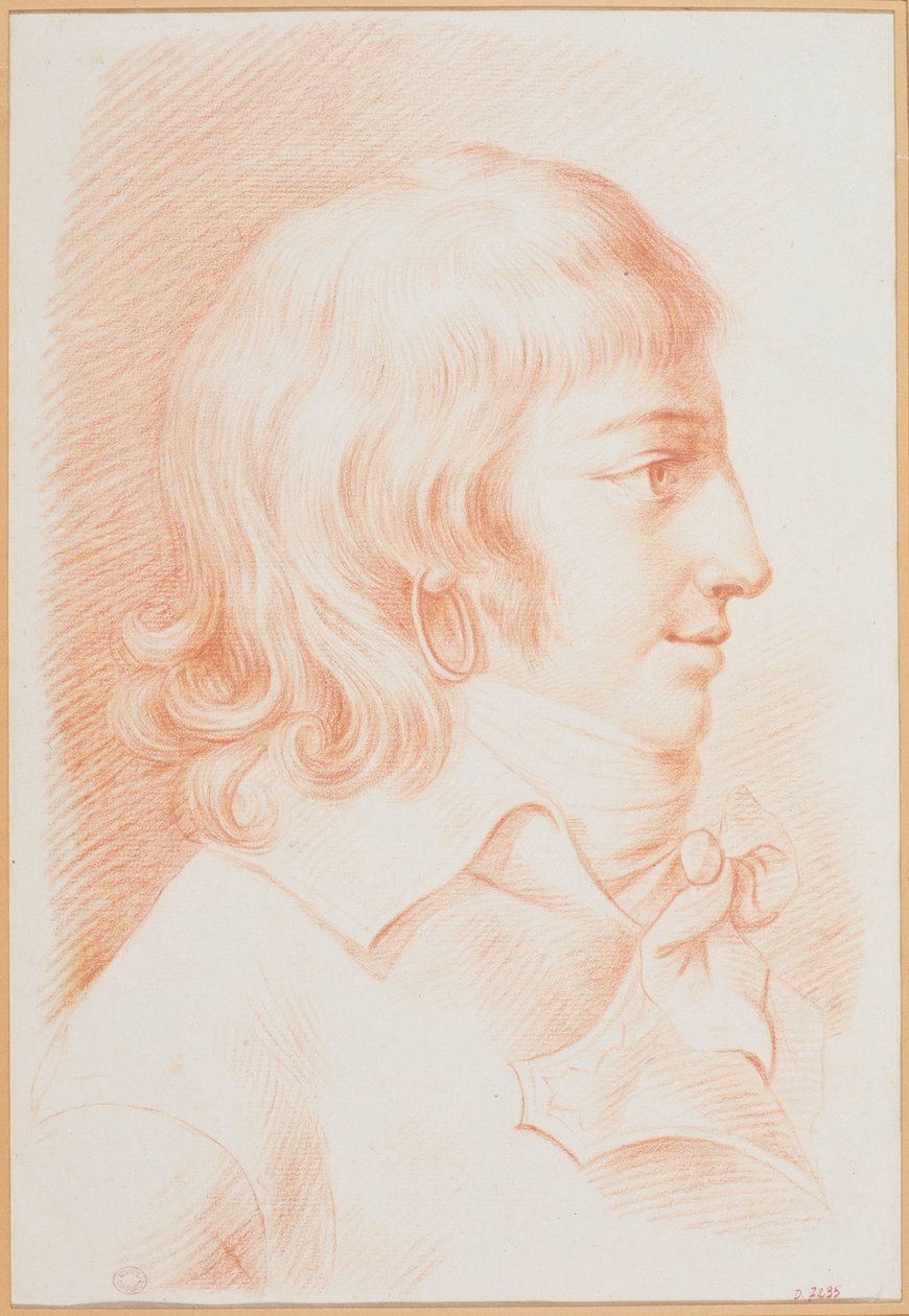 Retrato de Louis Antoine de Saint-Just 1767-1794, ca 1792. de Unbekannt