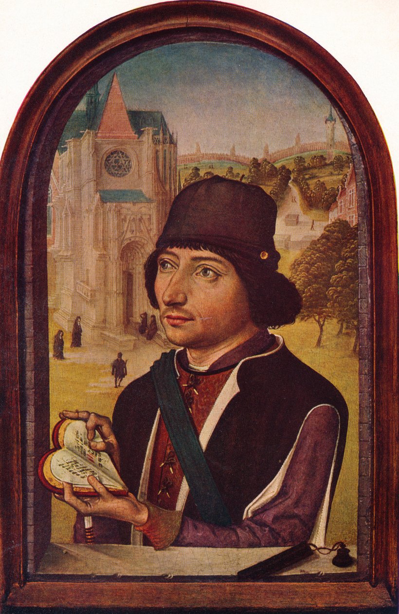 Retrato de Louis XI, c1456-58 de Unbekannt