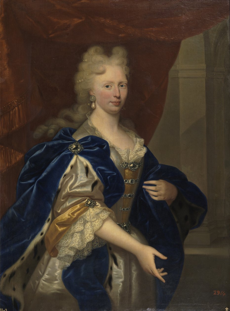 Retrato de Maria Josepha da Áustria 1699-1757, século XVIII de Unbekannt