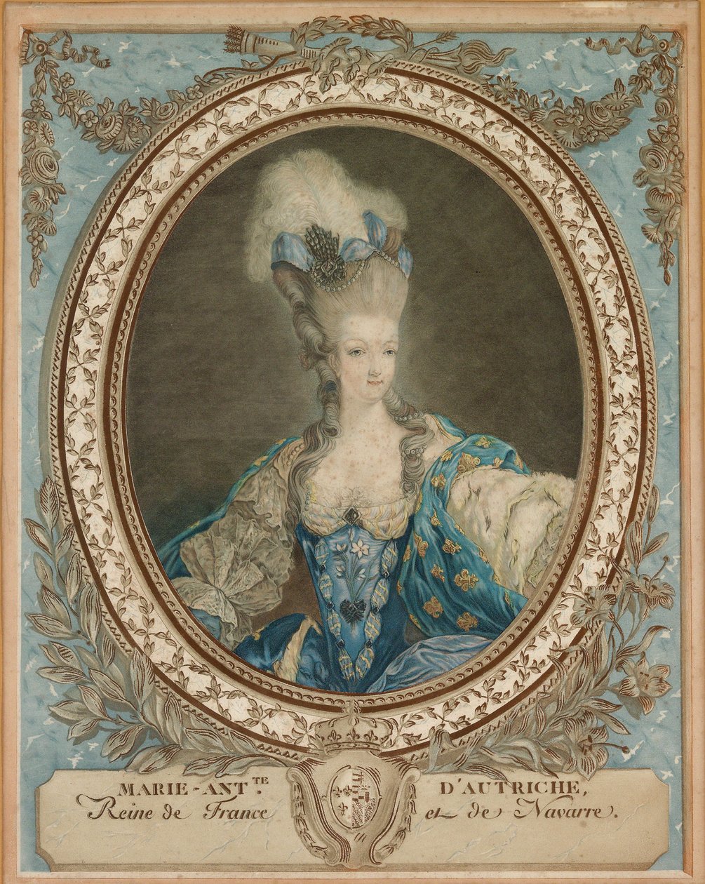 Retrato de Maria Antonieta 1755-1793, segunda metade do século XVIII. de Unbekannt