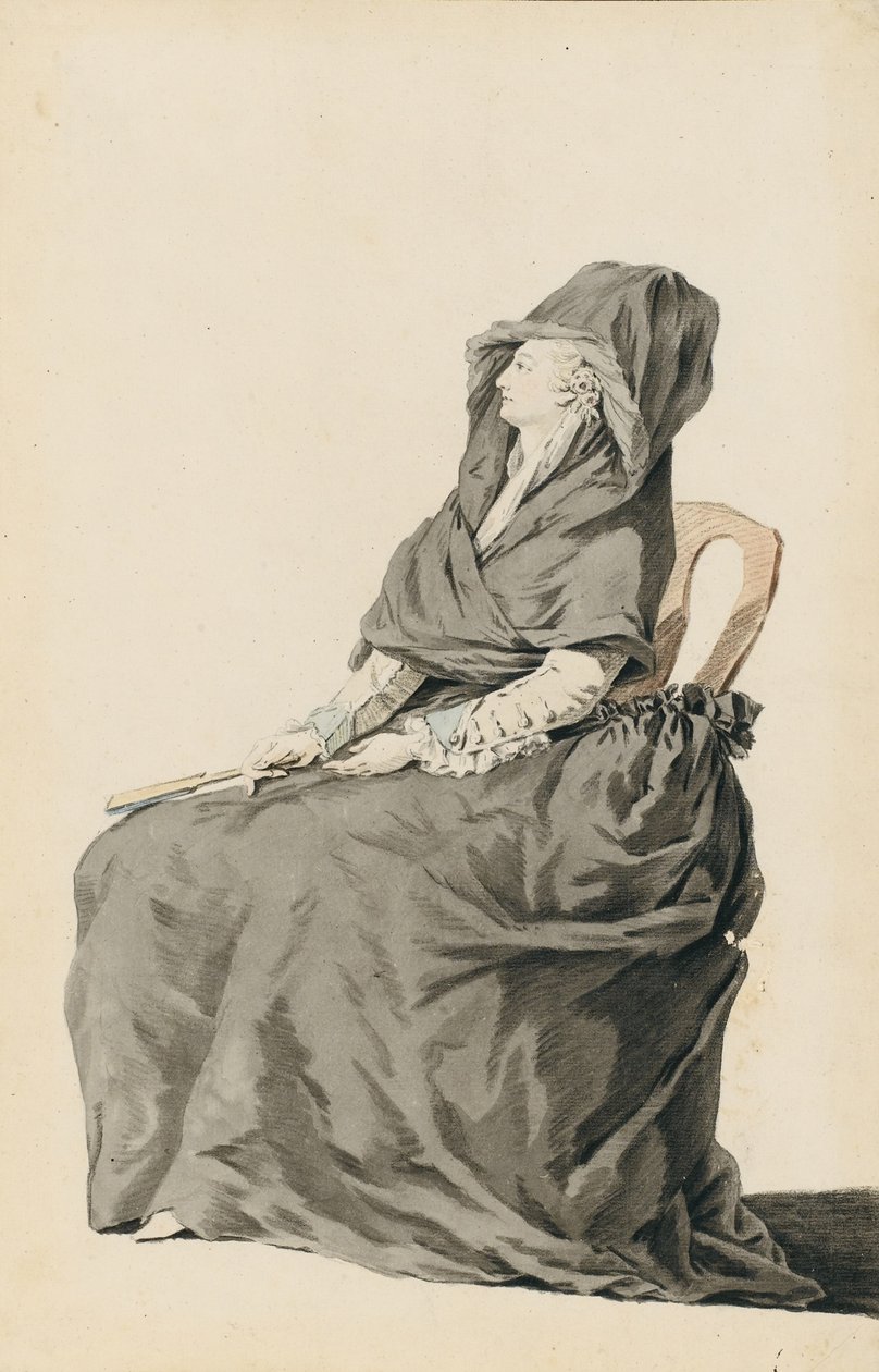 Retrato de Maria Antonieta durante seu julgamento, 1793 de Unbekannt