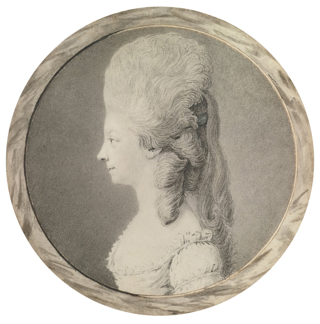 Retrato de Marie Louise de Savoy 1749-1792, princesa de Lamballe, segunda metade do século XVIII de Unbekannt